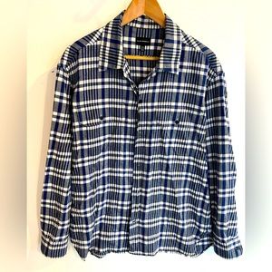 CLUB MONACO blue button down